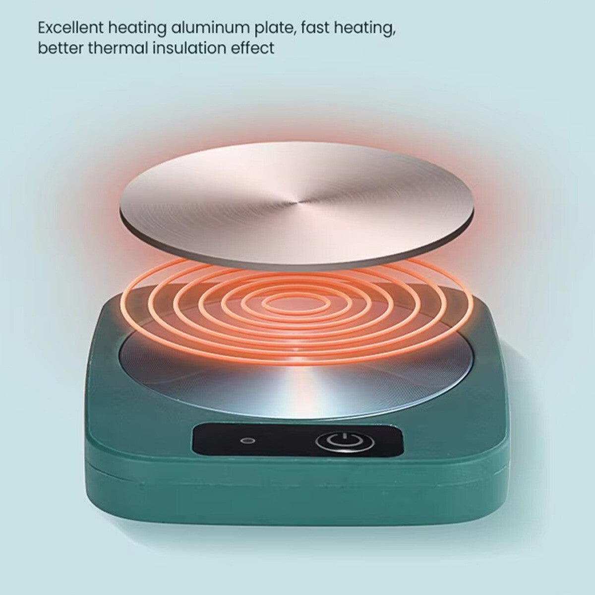 Electric Coffee Mug Warmer - Smart USB Heated Cup Pad for Desk Use