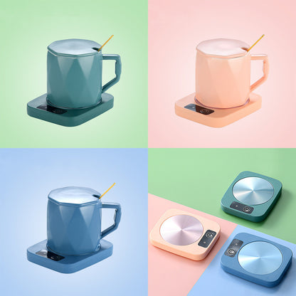 Electric Coffee Mug Warmer - Smart USB Heated Cup Pad for Desk Use