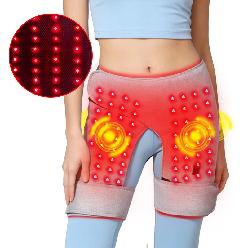 Red Light Therapy Hip Massager -3-Gear Heat & Vibration,For Recovery&Warmth,Relieves Muscle Stiffness , for Recovery &Daily Care
