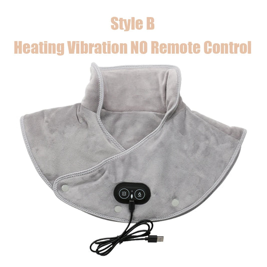 Electric Heating Pad for Shoulder and Neck Relief - Warm Compress Shawl for Back Support and Relaxation